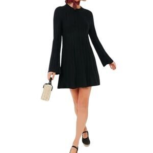 Pomander Place Adi Knit Dress Long Sleeve Tuckernuck Black Size Large NEW